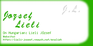 jozsef lieli business card