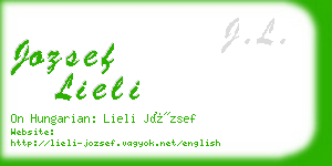 jozsef lieli business card